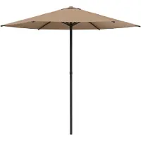 vidaXL Tuinparasol 230 x 230 cm Polyester Rechthoekig Taupe