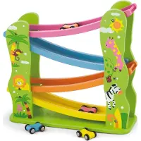 Vigatoys Viga Toys Jodelbaan Inclusief 4 mini auto's