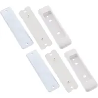 InLine Slatwall montagezuilen aluminium, voor tafelmontagepaneel, set van 2