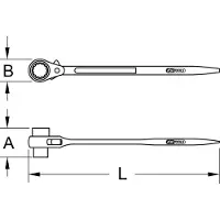 Ks Tools 5221317 522.1317 Steigersleutel Sleutelbreedte (metrisch) 13 - 17 mm