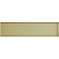 Hotbath &More Inbouwnis - 30 x 120 x 10 cm - met LED-verlichting - Geborsteld Messing PVD