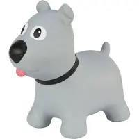 Tootiny Tootina's grijze hond - opblaasbaar springspeelgoed voor kinderen - Skippybal