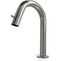 Hotbath Cobber Fonteinkraan - Opbouw - Uitvoering GN - Geborsteld Nikkel - Messing - 193 mm - Waterbesparend