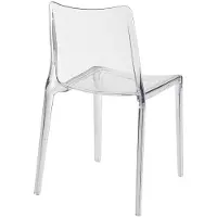 Vente-unique Set van 2 stoelen van polycarbonaat - Kristalkleurig - RANZAKA