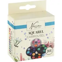Creative Craft Group aquarel verfset - 24 kleuren carrousel voor kinderen.