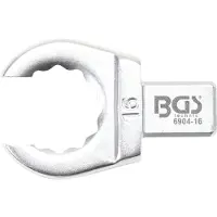 Bgs insteek-ringsleutel open 16 mm opname 9 x 12 mm - 6904-16