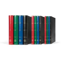 Leuchtturm - Postzegelinsteekalbum met 32 zwarte bladzijden - Basic S32 - harde zwarte kaft