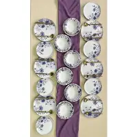 Asir - Eetset (24-delig) - Veelkleurig - 100% KERAMIEK - 30 x 33 x 27 cm