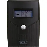 Digitus Line-Ineractive LCD BASIC UPS, 600VA/360W, 1x12V/7Ah, AVR, 2x Schuko CEE 7/3