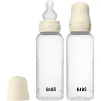 BIBS Babyfles - 270ml - 2-pack - Siliconen speen - Ivory