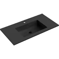 Mexen Otis inbouw wastafel 91 x 46,5 cm, zwart mat - 25189071