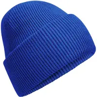 Beechfield Unisex Classic Engineered Crown Beanie voor volwassenen (Helder Koninklijk)