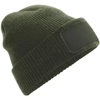 Beechfield Thinsulate Printer Patch muts (Olijfgroen)