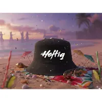 Result Heftig Bucket Hat | Black | Maat XL