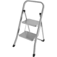 Colombo Huishoudtrap 2 treden antislip met beugel max. 150 kilo Tu00c3u00bcv NEN & EN gekeurd