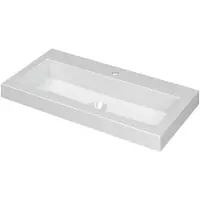 Ink Dock Wastafel Polystone met 1 Kraangat - 800x400x60 mm - Glans Wit