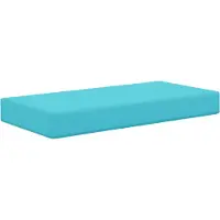 vidaXL Zitkussen Turquoise 80 x 40 x 8 cm 100% Polyester