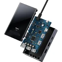 Baseus USB-C Hub 8W1 Pioneerjoy met HDMI 4K@60Hz + HDMI 4K@30Hz + DisplayPort 8K@30Hz + VGA + 2x USB-A 3.0 + 2x USB-C - Grijs