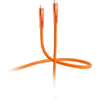 Shiverpeaks -USB-C Ladekabel, USB 3.2, 240W, orange, 0,25m