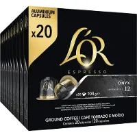 L'OR Espresso Onyx Koffiecups Voordeelpak - 10 x 20 capsules