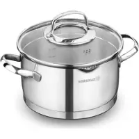 Korkmaz Steama - roestvrijstalen pan, 7 liter, diameter 24 cm