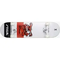 Stiga Skateboard - 8.0 - Weiß m. Eule - - One Size - Skateboards