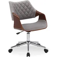 Halmar Colt Serie - Bureaustoel - Velvet - Orzechowy - Popielaty