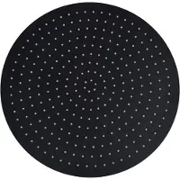 vidaXL Regendouchekop rond 50 cm roestvrij staal zwart