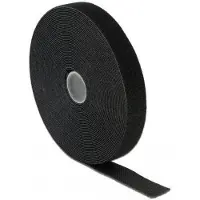 DeLOCK Hook-and-loop tape on roll L 10 m x W 20 mm in box black
