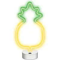 Forever Light Neon LED on a stand PINEAPPLE yellow green NNE05 Lichtdecoratie figuur