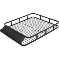 Coast Universal Dak Rack Car Bagage Rack Roof Basket gemaakt van staal 122,5 x 102 x 15 cm zwart