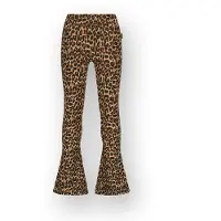 Vingino flared legging bruin Broek Meisjes Stretchkatoen Dierenprint - maat 164