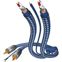 Inakustik Premium phono kabel - - RCA-RCA - 1,5 m - Kleur Blauw - Audio
