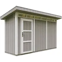 Timbela M902-TUNDRA GREY - LP SmartSide Tuinhuis op houtbasis - 4 m² - 161xL412xH239 cm - met vloer en verf