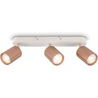Briloner Skaft - Opbouwspot - draaibaar spotlamp - GU10 fitting - metaal - max. 9W - koffie kleur - 32.5 x 5.5 x 12.5 cm