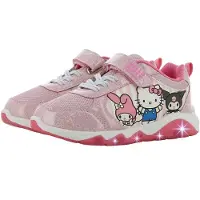 Leomil Hello Kitty - Schoenen voor meisjes met lichtjes - Kuromi en Hello Kitty Sneakers voor kinderen met klittenband - Lichtgevende kindersneaker - Maat 26 - Roze