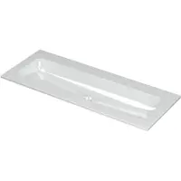 Ink Aspekt Wastafel Porselein Centraal Zonder Kraangat - 1200x450x15 mm - Glans Wit