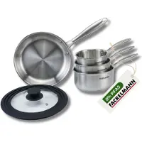 Fackelmann Pan 28 cm van 18/10 roestvrij staal Triply Vita3