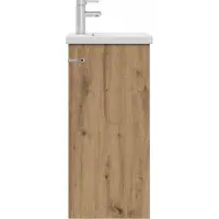 vidaXL Badkamer Vanity met Wastafel Artisanaal eiken 42 x 40 x 84,5 cm