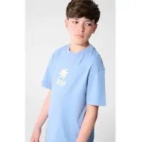 Shoeby T-shirt lichtblauw Jongens Katoen Ronde hals Printopdruk - maat 158/164