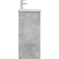 vidaXL Badkamer Vanity met Wastafel Betongrijs 42 x 40 x 84,5 cm