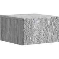 vidaXL Muurbevestigde Nachttafel Grijs Sonoma 49 x 34,5 x 20 cm