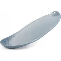 Kadax Snijplank met afwateringssysteem, moderne fruit- en groenteplank, robuuste snijonderlegger met greepgat, keukenplank (donkergrijs)