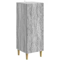 vidaXL Dressoir Grijs Sonoma 33 x 34,5 x 90 cm Bewerkt hout