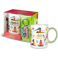 Nuance Unieke Yogaset: Mok met Sleutelhanger - Perfect Cadeau