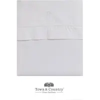 Town & Country Laken Cordon Wit-160 x 270 cm (1-persoons)