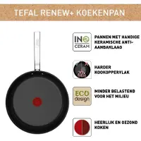 Tefal Renew+ Black Koekenpan 24 Cm