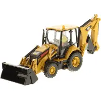 Diecast Masters - Cat 420F2 IT Backhoe Loader - Graaflaad combinatie - 1:50 - High Line Series