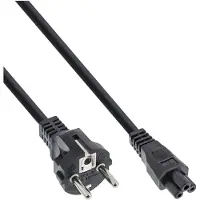InLine C5 (recht) - CEE 7/7 (recht) stroomkabel | 3x 1,00mm | zwart | 5 meter