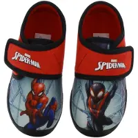 Leomil Spiderman - Pantoffels kinderen voor jongens - Sloffen kind met klittenbandsluiting - Schoenen van 2 tot 8 jaar - Maat 25 - Rood